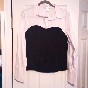 Button up corset top